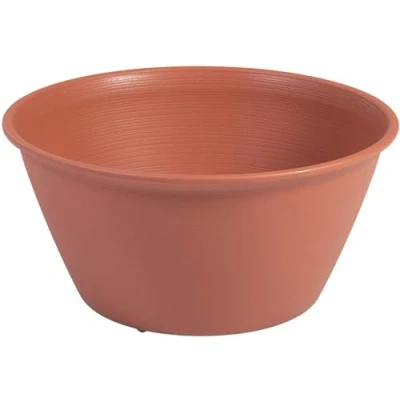 Imagen de Iris Ohyama, Maceta, jardinera redonda con sistema de drenaje/reserva agua, para la jardinería Round Plant Pot360 Marrón