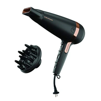 Imagen de GRUNDIG Naturashine HD 7081 Secador de pelo con función iónica, protección cerámica, boquilla Cool Touch, 2100 W, 3 niveles temperatura y 2 flujo aire, fría, cable
