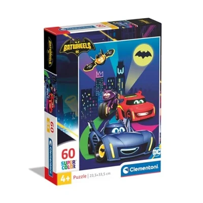Imagen de Clementoni Batwheels Supercolor Puzzle Infantil De 60 Piezas, para Niños 4 6 Años, Desarrolla La Concentraciòn Mentàl Y Logica, 26593, Multicolor