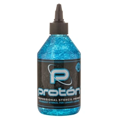Imagen de Proton Professional Stencil Primer Azul 250ml / 8.5 Oz. Fijador plantillas tatuaje extrafuerte. Tattoo