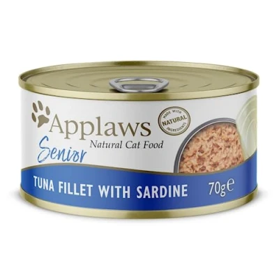 Imagen de APPLAWS Cat Senior Lata ATUN Y SARDINA 24X70GR