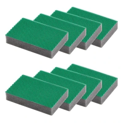 Imagen de MAYA Estropajo Profesional EVO XL para Todas Las Superficies. Limpia sin Rayar. No Deja Restos de Fibras. Lavables a Máquina. Dimensiones 9x13,5x2,6 cm. Pack 8 Estropajos (Verde)