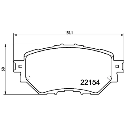 Imagen de HELLA 8DB 355 032 091 Juego de pastillas freno no preparado para indicador desgaste con accesorios MAZDA: 3 Hatchback, Berlina