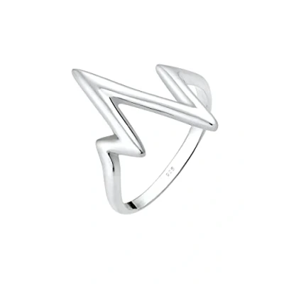 Imagen de Elli Anillo para Mujer en Plata de ley 925, zig zag, N