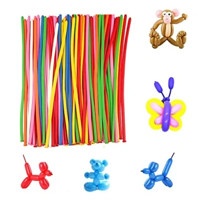 Imagen de Globos Largos,200 PCS Mágicos, de Modelado,Globos Moldeables,DIY Largo Forma Globos,para Animales, Bodas, Cumpleaños y Decoración Fiestas