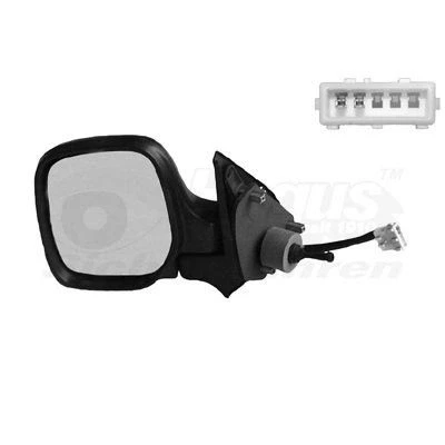 Imagen de espejo retrovisor Van Wezel 0903813 izquierda completo, convexo, ajustable desde interior, Ajuste por varillas, calefactable