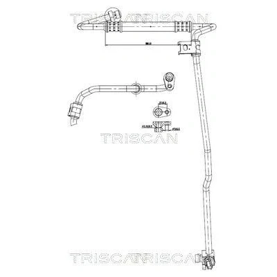 Imagen de TRISCAN 9010 24006 Tubería de baja/alta presión, aire acondicionado compresor a condensador