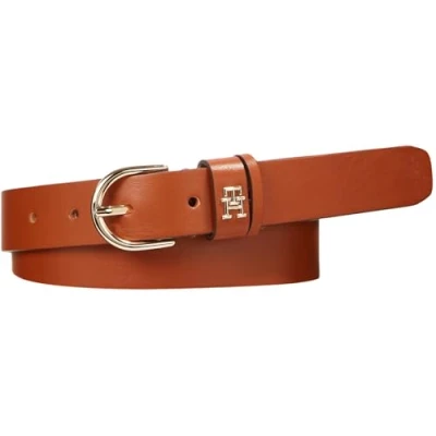 Imagen de Tommy Hilfiger Cinturón de Piel para Mujer Essential Effortless 2.5, Marrón (Tan), 135 cm
