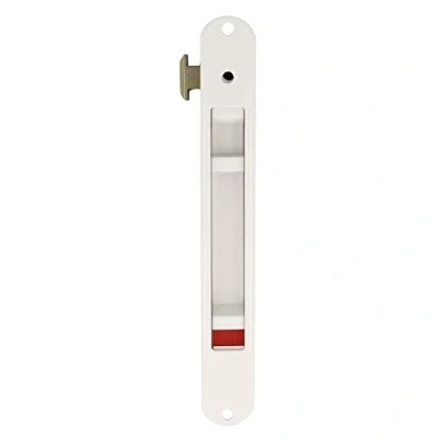 Imagen de Amig Cierre de Embutir para Ventanas y Puertas Correderas Aluminio Cerradura Gancho Empotrar Color Blanco Medidas: 174 x 23 mm