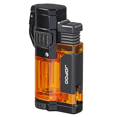 Imagen de JOPOO Triple chorro llama encendedor recargable turbo ajustable