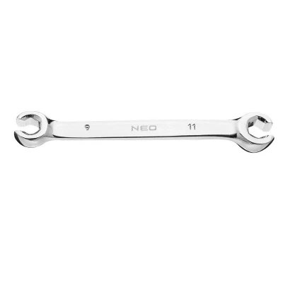 Imagen de NEO TOOLS 09 143 Llaves tubería de frenos 9x11 cromado mate Acero cromo vanadio