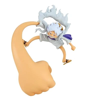 Imagen de Banpresto Figura de Acción Monkey D. Luffy One Piece FL Gear5 Vol.4 12 cm, BP89750P Multicolor, Coleccionable, optimo para los fanaticos del Anime