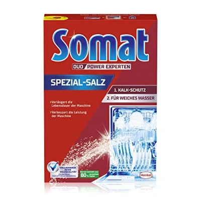 Imagen de Somat Juego de abrillantador para lavavajillas, 750 ml y sal especial 1,2 kg