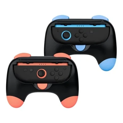 Imagen de Mcbazel 2 Piezas Juego de Grips para Nintendo Switch JoyCon, Soporte Ergonómico Mando y Accesorios JoyCon