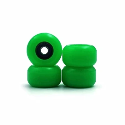 Imagen de SPITBOARDS ruedas para monopatín de dedo, CNC poliuretano, juego 4 ruedas, patinaje en los dedos, color verde