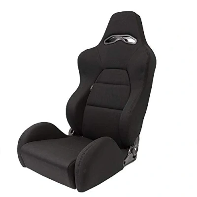 Imagen de AUTO STYLE Asiento Deportivo &#039;Eco&#039; Negro Respaldo Ajustable en el Lado Derecho incl. Correderas