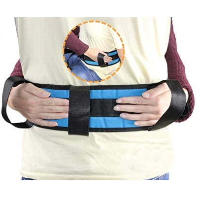 Imagen de OrtoPrime Cinturón de Transferencia Adultos Eslinga Lumbar Seguridad para Ancianos con 4 Asas Ayuda Levantarse Cama Pacientes y Cuidadores
