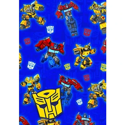 Imagen de Danilo Promotions Limited Transformers papel de regalo, 2 hojas, etiquetas, regalo cumpleaños