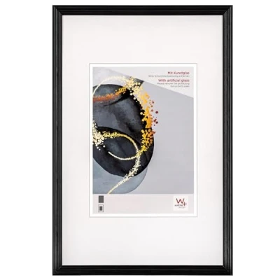 Imagen de walther design Select HSX520B Marco de fotos madera con cristal acrílico 15 x 20 cm, negro