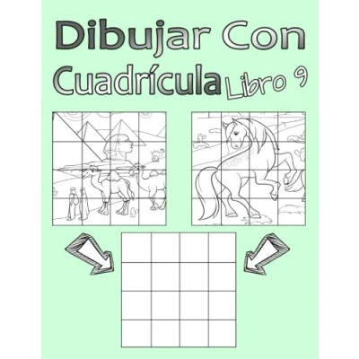 Imagen de Dibujar con Cuadrícula Libro 9: Dibujo simple para niños sistema de cua drícula, paso a paso, aprender dibujar, adecu ado principiantes y avanzados