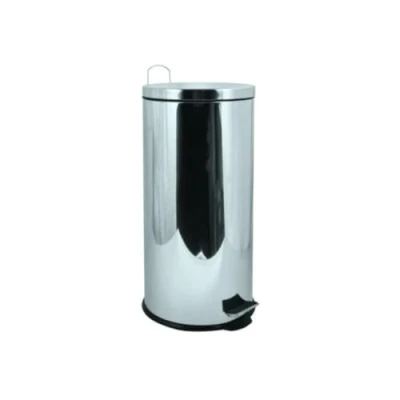 Imagen de MSV 30 L Cubo DE Basura Acero Inoxidable 30L, Cromado, 63x29x29 cm