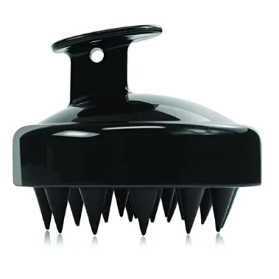 Imagen de PARENCE. Masajeador de cabeza para cuero cabelludo Cepillo silicona con puntas suaves cabello seco y húmedo Color aleatorio