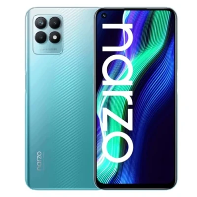 Imagen de realme Narzo 50 4+128 GB Smartphone, Gran batería de 5000 mAh, Procesador Mediatek Helio G96, Pantalla ultra fluida 120 Hz, Cámara triple MP con IA, Ranura para 3 tarjetas, Velocidad azul