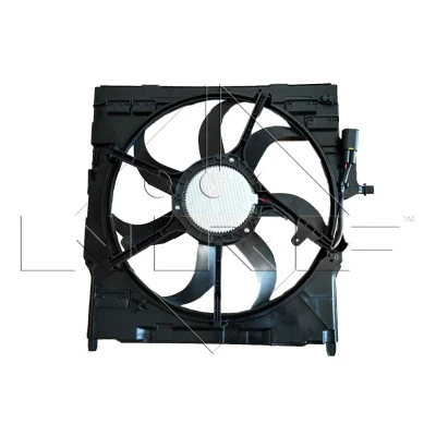 Imagen de NRF 47864 Ventilador de radiador 517 12 600 con bastidor (armazón), Motor sin escobillas BMW: X5