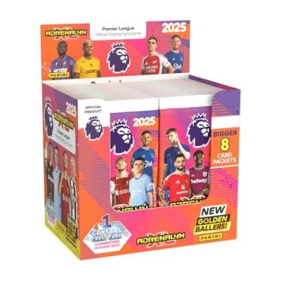 Imagen de Panini 2024 25 Premier League Adrenalyn XL Caja de tarjetas (50 paquetes cada uno)