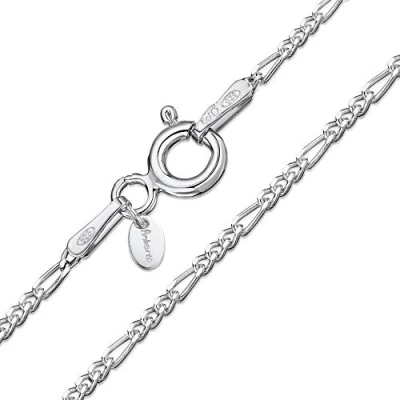Imagen de Amberta Cadena Fígaro en Plata de Ley 925 para Mujer 1.5 mm: 45 cm