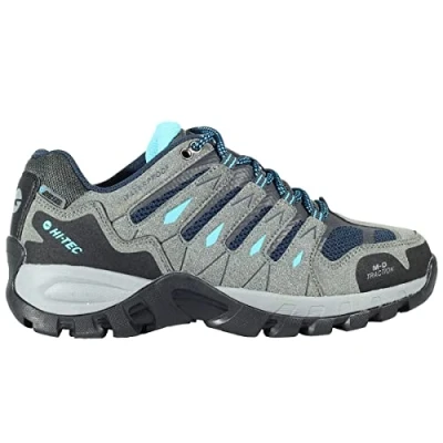 Imagen de Hi Tec CORZO Low Women, Botas montaña Mujer Senderismo Mujer,Calzado Trekking Membrana Impermeable y Transpirable Dri Tec® (Cool Grey Navy Blue Curaçao, numeric_41)