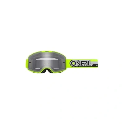 Imagen de O&#039;Neal Gafas de Motocross MX MTB DH FR Downhill Freeride Correa ajustable, comodidad óptima, ventilación perfecta B 20 Mujeres Amarillo Neón Negro Gris claro Talla Única