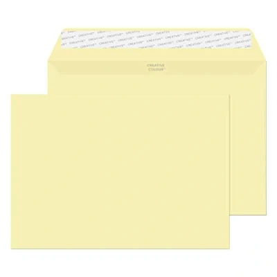 Imagen de Creative Colour C5 162 x 229 mm Wallet Peel and Seal Envelope Clotted Cream (Pack of 500)