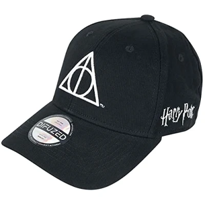 Imagen de Difuzed Wizards Unite Deathly Hallows, Gorra De Béisbol Hombre, Negro, 37