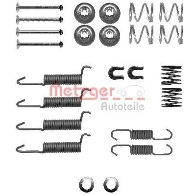 Imagen de METZGER 105 0016 Juego de accesorios, zapatas freno estacionamiento OPEL: Frontera A SUV, B SUV