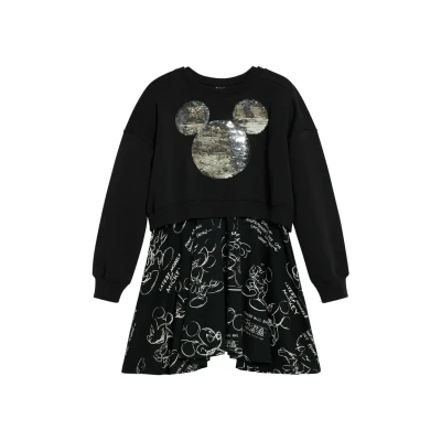 Imagen de Vestido de infantil Desigual Mickey Sequins