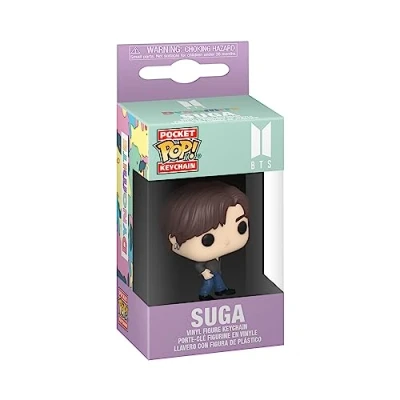 Imagen de Funko Pop! Keychain: BTS Dynamite Suga Minifigura de Vinilo Coleccionable Llavero Original Relleno Calcetines Idea Regalo Mercancia Oficial Music Fans