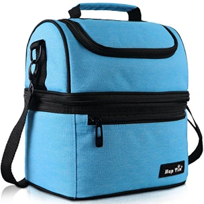Imagen de Hap Tim bolsa de almuerzo aislada para niños y adultos, 8 L a prueba fugas, loncheras perfectas bolsas térmica con correa ajustable el hombro