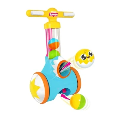 Imagen de Toomies Tomy Pic and Pop Push Along Baby Toy, Toddler Ball Popper with Launcher Collector, Suitable For 18 Months, 2 3 Year Old Boys Girls