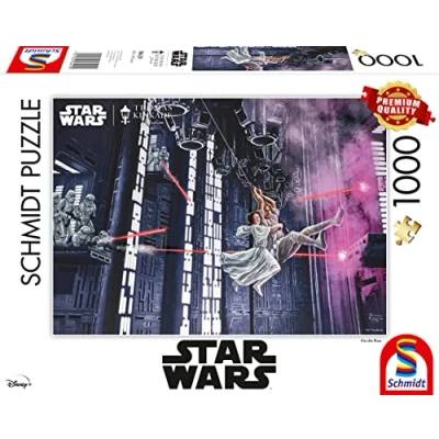 Imagen de Schmidt Spiele 58429 Thomas Kinkade, Star Wars, On The Run, Puzzle de 1000 Piezas