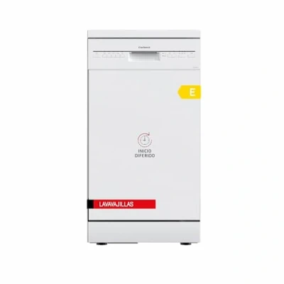 Imagen de Lavavajillas 10 Cubiertos, 5 Programas con 4 Temperaturas, Indicadores LED, Color Blanco, Inicio Diferido, Función Pausa, 49 Db, Eficiencia Energética E