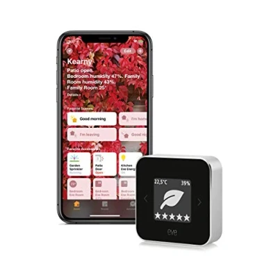 Imagen de Eve Room Monitor de calidad del aire, última generación, non occorrono bridge o gateway, negro (versión previa)