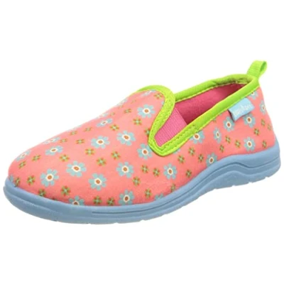 Imagen de Playshoes Pantuflas, Pantuflas Unisex niños, Flores, 18/19 EU