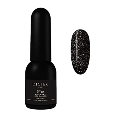 Imagen de Didier Lab Esmalte Semipermanente Brillant No.10 Manicura Pedicura Profesional con Partículas Reflectantes Efecto brillo Reflectante Rico en Pigmento Lámpara UV LED
