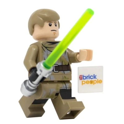 Imagen de LEGO Star Wars: Luke Skywalker con traje de Endor sable luz verde oscuro