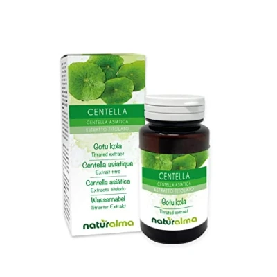 Imagen de CENTELLA (Centella asiática) NATURALMA 20% Asiaticósido 120 comprimidos de 500 mg Complemento alimenticio con extracto titulado y concentrado Vegano