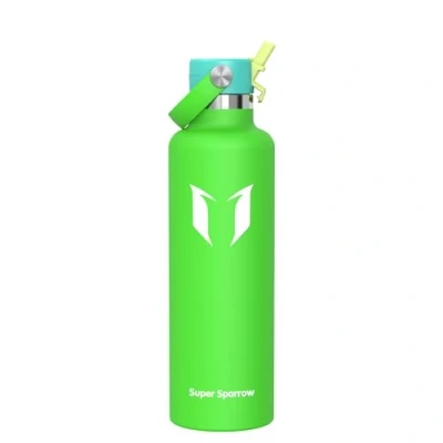 Imagen de Super Sparrow Botella Agua Acero Inoxidable Termica 1000ml Termo Sin BPA, Vacío, para Deporte, Viaje, Escuela, Exterior, Oficina, Hogar