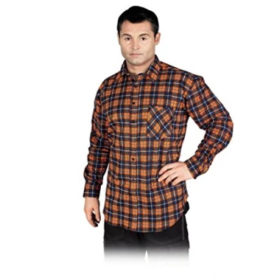 Imagen de Reis Kf Gpxxl Camisa de Franela (Talla XXL), Color Azul Oscuro y Naranja