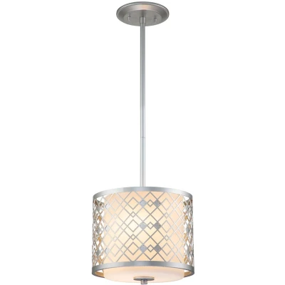 Imagen de Elstead Lámpara colgante Ziggy Small Ø 25,4 cm, plata
