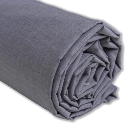 Imagen de IPEA Tela de Popelín Algodón Gris 200 cm x 150 Fabricado en Italia Tejido al Metro para Costura, Ropa, Forros, Accesorios, Patchwork Lisa Coser Lienzo